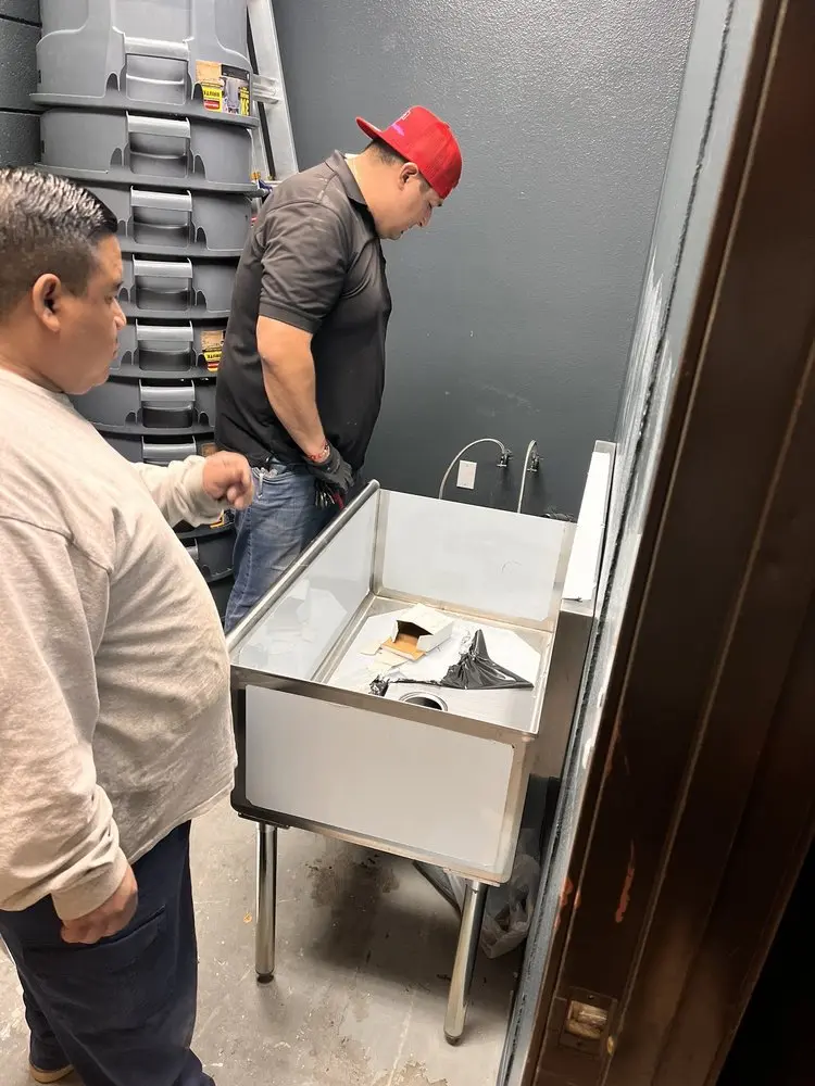 Commercial plumbing and sink installation in Forest City